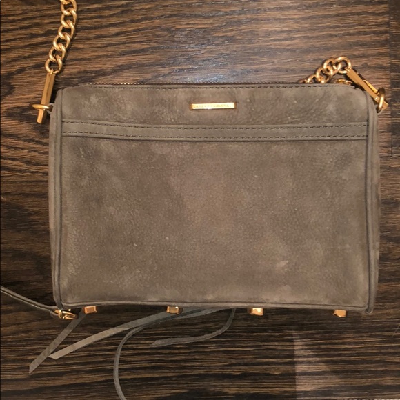 Rebecca Minkoff Green Suede Crossbody Bag - Picture 2 of 5